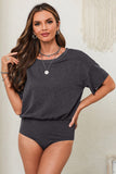 Drop Shoulder Sleeve Oversize Bodysuit