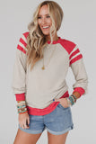 Color Block Raglan Long Sleeve Top