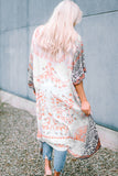 Mandala Fashion Print Half Sleeve Kimono