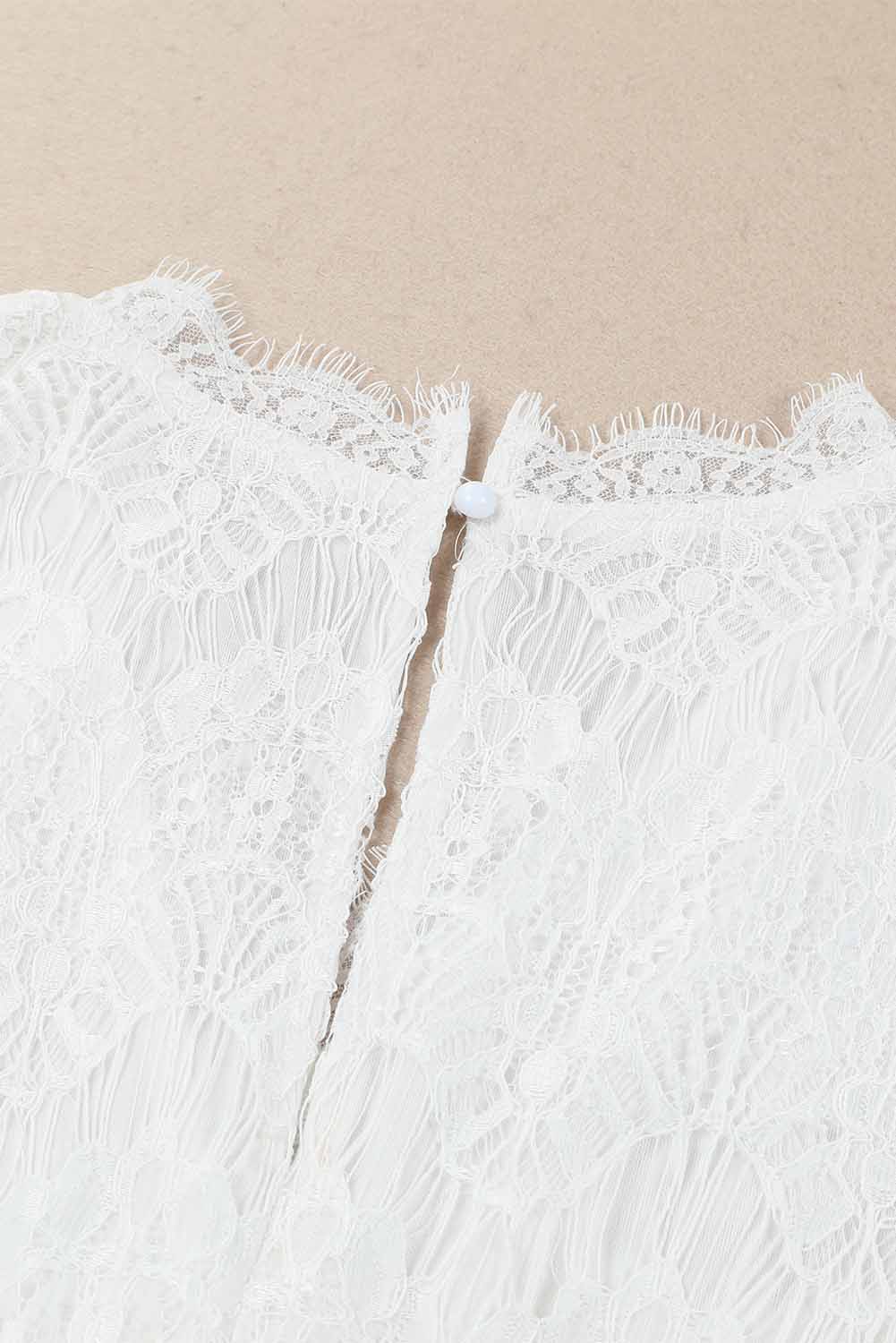 Lace V Neck Wrap Long Sleeve Bodysuit