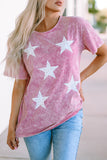 Vintage Star Printed Mineral Wash Graphic Tee