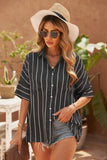 Pocketed Striped Shirt