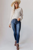 Crew Neck Long Sleeve Blouse