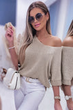 Short Sleeve Knitted Sweater Top