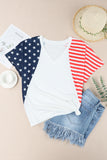 The US Stars and Stripes V Neck Tee