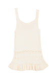 Crochet Ruffled Hem Knitted Vest