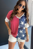 Red American Flag Stars and Stripes Tank Top