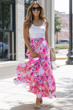 Boho Geometric Print Maxi Skirt