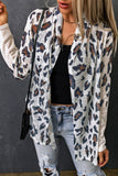 Vintage Leopard Print Open Cardigan