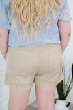 Elastic Waist Drawstring Pocket Shorts