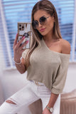 Short Sleeve Knitted Sweater Top