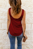 Solid Criss Cross Tank Top