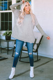 Exposed Seam Patchwork Long Sleeve Top