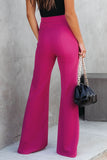 Split Hem High Waist Pants