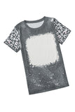 Bleached Leopard Short Sleeve T-shirt