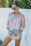 Sweet Enough Striped Button Up Top