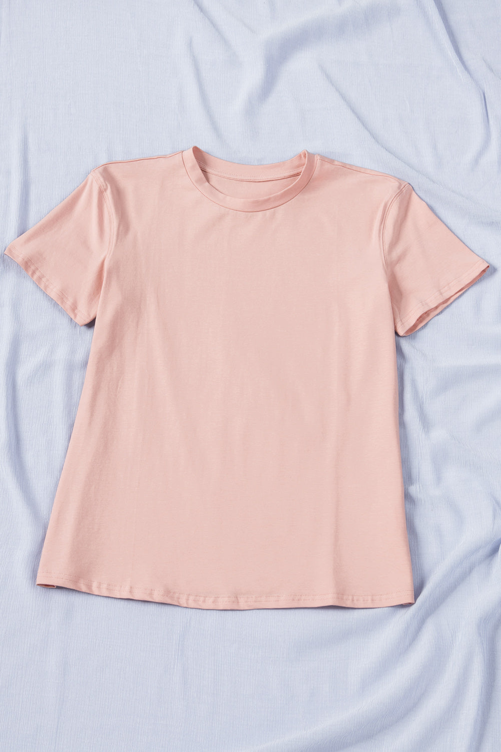 Plain Crew Neck Short Sleeve Tee