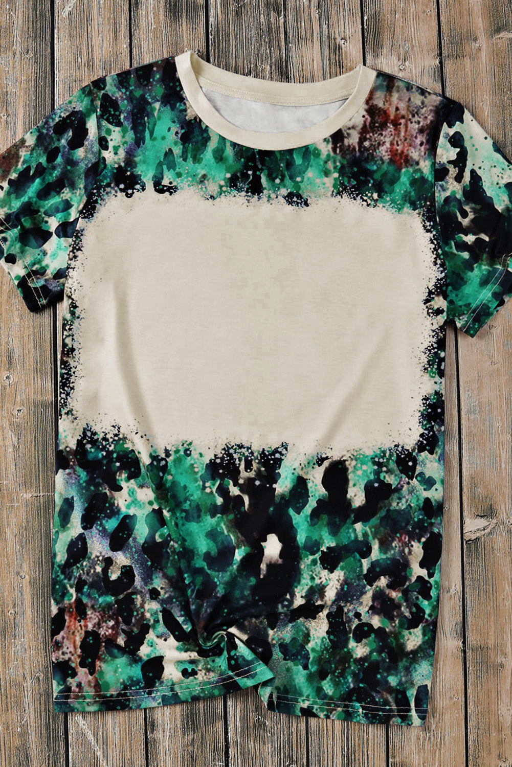 Blank Graphic Dyed Print T Shirt