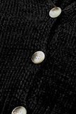 Buttons Front Pocketed Sweater Cardigan