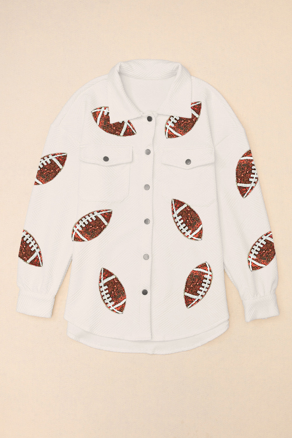 Black Sequined Rugby Graphic Open Back Sweatshirt