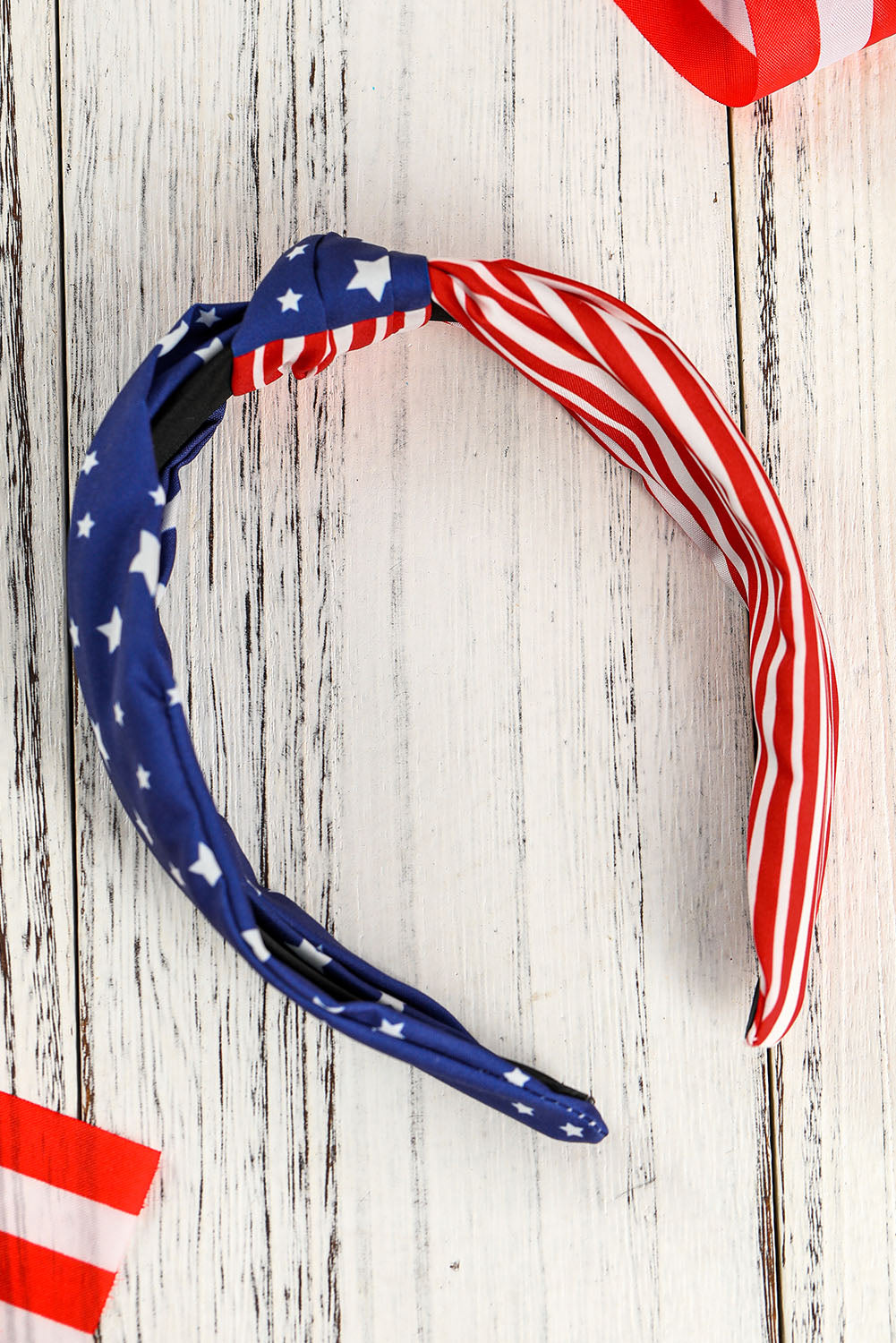 American Flag Bow Knot Wide Headband