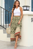 Boho Patchwork Pattern A-line Maxi Skirt