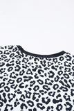 Camouflage Print Round Neck T-shirt with Slits