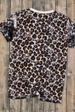 Mix Animal Print Bleached T Shirt