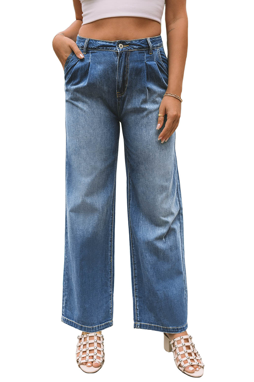 Slouchy Wide Leg Jeans