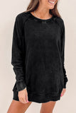 Mineral Wash Oversized Pullover Sweatshirt