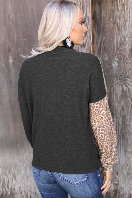 Half Keyhole Long Sleeve Top