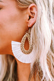 Bohemian Semi-circle Woven Drop Earrings