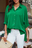 3/4 Puff Sleeve Oversize Shirt