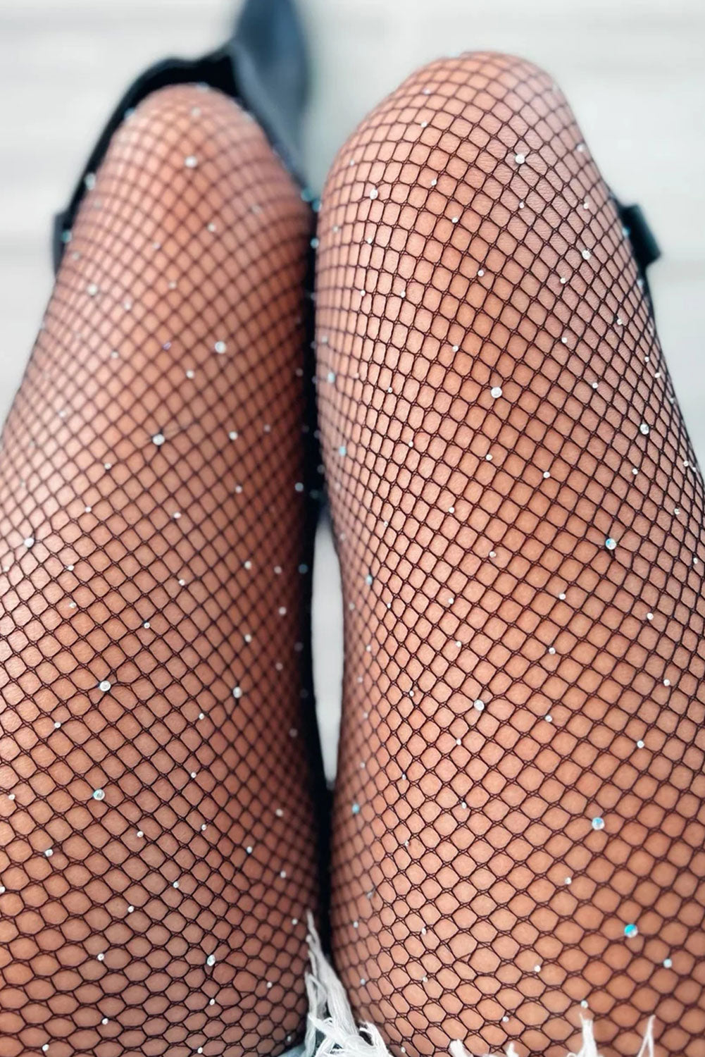 Sexy Rhinestone Fishnet Pantyhose