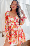 Smocked Tiered Floral Dress