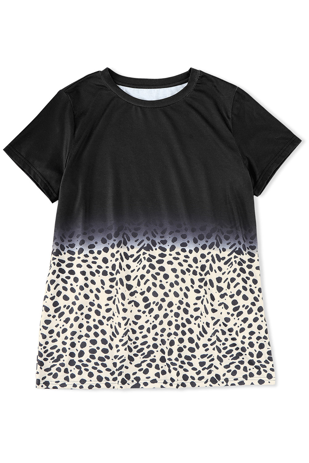 Gradient Leopard Lace V Neckline Tank Top