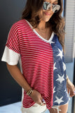 Red American Flag Stars and Stripes Tank Top