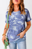 Tie Dye Crew Neck Short Sleeve T-Shirt