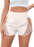 Color Block Split High Waist Shorts