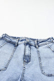 High Waist Wide Leg Cargo Jeans