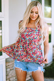 Square Neck Floral Tank Top