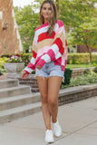 Mix Horizon Stripes Dolman Sleeve Sweater