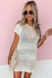 Gypsy Crochet Beach Cover Up Dress