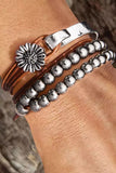 Daisy Beading Alloy Multilayer Bracelet