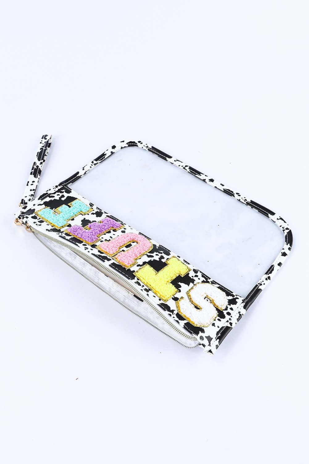 STUFF Print Transparent Zipped Pouch