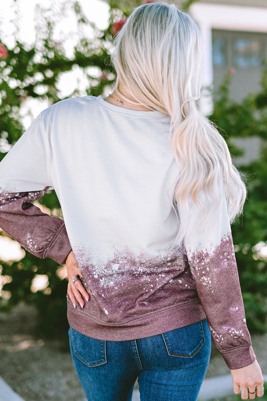 Sweat-shirt dégradé tie-dye