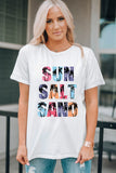 Coconut Tree SUN SALT SAND Graphic Tee