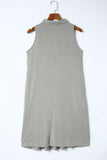 Button Collared Sleeveless Polo Dress