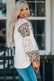 Leopard Print Bubble Sleeve Top