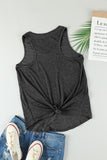 V Neck Racerback Tank Top with Pocket